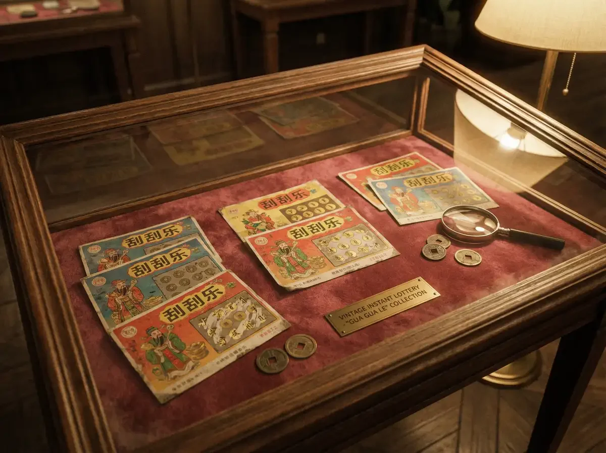 刮刮乐即开型彩票藏品展示